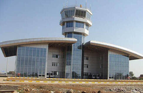 Gondia airport space frame structure