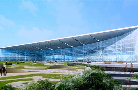 Kolkata airpot space frame structure design