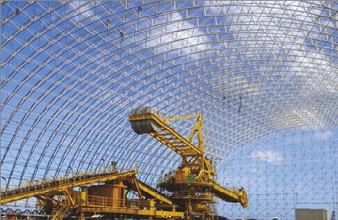 Chennai airport space frame structure