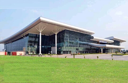 chandigrah airport space frame structure