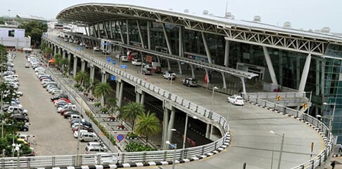 Chennai airport space frame structure